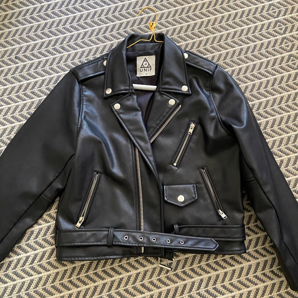 UNIF Cropped Motorcycle Jacket